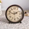 Despertador Retro Fashionável e Personalizado Estilo Europeu, Despertador Metálico Silencioso Criativo para Mesinha de Cabeceira para Estudantes G51