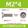 Tornillos de Cabeza Plana de Acero Inoxidable 304 con Hexágono Interior Avellanado 316 Tornillos de Máquina de Vaso Plano M2-M16 al por Mayor