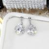 Aretes de Moda Coreana con Diamante Amazon Gotas de Agua Caliente Aretes de Zirconia Femeninos Elegantes Ligeros de Lujo Aleación Joyería para la Oreja