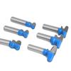 6/6.35/12/12.7mm Cortador de Uñas de Doble Curva Cuchillo de Cajón Tirador de Puerta de Gabinete Cuchillo Fresa para Madera Máquina de Recorte