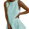 2022 Europeu e Americano Exportação Transfronteiriça Roupas Femininas Amazon Produto Quente Sexy Cor Sólida Sem Mangas Solto Vestido Colete Feminino