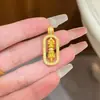 Colar com Pingente de Pixiu Vajra e Diamante Estilo Weixue Alta Retenção de Cor Ouro Areia Antigo Acessórios DIY Atacado