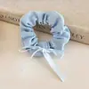 Scrunchie de Bolinhas Estilo Coreano para Mulheres, Elástico de Cabelo de Alta Qualidade, Corda de Cabelo Estilo Relaxado, Acessório de Cabelo Elástico para Coque e Rabo de Cavalo