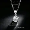 Collar Yanbai versátil transfronterizo para mujer, colgante clásico de seis garras, cadena de clavícula de circón de alta gama, cobre incrustado con circón 3A