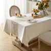 Toalha de Mesa Nórdica Russa Tecido de Algodão e Linho Toalha de Mesa para Mesa de Jantar Toalha de Mesa à Prova d'Água Toalha de Mesa Toalha de Mesa para Mesa de Centro Luxo Leve Sensação de Alta Qualidade