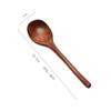 Cuchara de madera comercial mango largo cuchara para mezclar cuchara pequeña condimento alargada café nuez en polvo cuchara sopera miel cuchara para hielo cuchara de postre