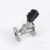 Fabricante Vende Válvula de Assento Angular Pneumática C-Jzf Dn40 Aço Inoxidável Flangeada Cabeça de Plástico