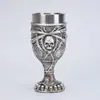 Copa Estilo Oscuro Retro con Patrón de Calavera Tallado Tridimensional Mango Antideslizante Regalo para Fiesta de Halloween Taza Venta al por Mayor