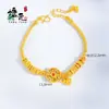 Tienda de Oro Mismo Estilo Arena Dorada Esmalte Ocho Tesoros Brújula Calabaza Cuentas Pulsera Fortuna Pulsera de Cuentas Redondas Regalo para Novia