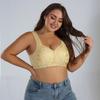 Nuevo Estilo Sujetador de Cierre Frontal para Mujeres de Mediana Edad y Mayores, Sujetador de Encaje sin Aros Estilo Chaleco Tallas Grandes Venta al por Mayor