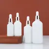 Frasco de Vidro Branco de 30ml para Óleo Essencial Frasco Conta-gotas Frasco para Essência Loção Embalagem de Amostra Cosmética Fonte de Fábrica Atacado