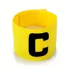 Insignia en forma de C Brazalete de Capitán Brazalete de Entrenamiento para Partido de Fútbol Equipo Profesional Parche Elástico Mágico Brazalete Brazalete de Equipo