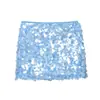 Aliexpress Comercio Exterior Transfronterizo Ropa de Mujer Europea y Americana con Lentejuelas Verano Nuevo Diseño Corto Falda Corta con Lentejuelas Verano Estilo Europeo y Americano