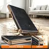 Funda para Teléfono Móvil Samsung Zfold8/Fold7/W26 Tapa Flip Borde Dorado Soporte de Eje Central Patrón de Cocodrilo Pequeño Cubierta Protectora