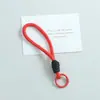 Nuevo cordón para teléfono anudado de bloques de color, llavero DIY hecho a mano, accesorio para bolso, colgante de regalo pequeño, venta al por mayor