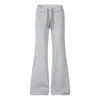 2026578 Calle Americana Estilo Retro Mujer Moda Nicho Diseño Estructural Moda Casual Corte Ajustado Acampanado Pantalones de Chándal