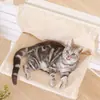 Hamaca Transfronteriza para Mascotas, Desmontable y Lavable, Nido Colgante Plegable, Hamaca para Gatos de Lana de Cordero en Forma de L, Cama para Gatos en Stock