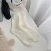 Calcetines de Peluche Suaves y Dulces para Niñas y Mujeres en Otoño e Invierno, Calcetines Rayados de Media Pantorrilla con Forro de Felpa para Niñas, Calcetines para Dormir a Prueba de Frío