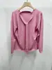 Suéter de Punto con Cuello de Lazo 100% Lana de Oveja para Mujer, 26 Otoño Nuevo Estilo Coreano Simple Versátil de Manga Larga Pulóver Suéter de Lana