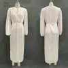 Colección de otoño e invierno 2026 estilo europeo y americano Amazon: vestido elegante y moderno, de color liso, que ciñe la cintura, de manga larga para mujer