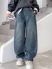 Jeans de Otoño para Niños 2026 Nuevo Estilo de Primavera para Niños Mayores, Pantalones Rectos de Primavera y Otoño para Niños, Pantalones Modernos Anti-Mosquitos