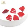 Acessórios para Joias em Formato de Leque Curvo de Pinus Vermelho para Venda no Atacado, Contas Soltas de Ágata, Peças Pequenas Decorativas, Materiais para DIY