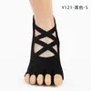 Calcetines de Yoga Populares con Separación de Dedos para Mujer, Calcetines Deportivos Antideslizantes de Cinco Dedos para Verano, Calcetines para Pilates y Fitness