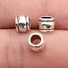7.2X7.2X5.8Mm 0.77g Plata Antigua Cuentas Espaciadoras de Agujero Grande Materiales para Joyería DIY Fabricante Mayorista