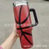 Taza Térmica Serie Béisbol 40 oz Acero Inoxidable 304 Asa con Popote para Coche Protección Frío Taza de Hielo