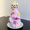 [Solo Ropa de Bebé] Nuevo Conjunto de Ropa de Bebé Árbol de Navidad Multicolor Tejido a Mano para Combinar con Hello Kitty Labubu