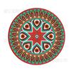 Posavasos Redondo de Cerámica Estilo Étnico Indio Transfronterizo Patrón de Mandala Individual Aislamiento para el Hogar Venta al Mayoreo de Fábrica