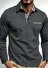 Comercio Exterior Transfronterizo para Hombre Nuevo Primavera y Otoño Nuevo Color Liso Casual de Negocios Manga Larga