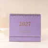Novo Calendário 2027 Simples e Fresco Ornamento de Mesa Criativo Planejador Versão em Inglês Calendário