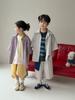 Traje para Niños 2026 Estilo Verano Niños y Niñas Estilo Coreano Color Sólido Casual Traje de Solapa para Niños Conjunto de Dos Piezas con Pantalones Cortos de Manga Corta