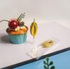 Velas de Número Douradas Bolo de Aniversário Adulto Longevidade Casamento Primeiro Aniversário das Crianças Decoração de Bolo de Sobremesa Plugin Transfronteiriço