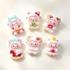 Conejito Creativo Animal Fiesta Hecho a Mano DIY Accesorios de Pegamento de Crema Accesorios Creativos de Resina Charms para Crocs Materiales