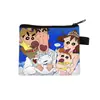 Nuevo Monedero de Crayon Shin-chan Bolsa de Monedas con Cremallera de Dibujos Animados Linda Bolsa Pequeña de Almacenamiento para Estudiantes Venta al por Mayor
