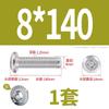 Tornillo de cabeza plana con bisel cruzado biselado de acero inoxidable 304, tornillo de bisel alargado para muebles M6