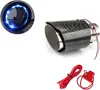 Garganta de escape luminosa de fibra de carbono modificada para coche transfronterizo con lámpara LED de alta temperatura, tubo de escape de coche modificado, spray de cola