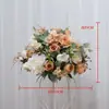 Bolas de Flores Artificiais de Rosa e Peônia para Decorações de Mesas de Casamento, Decorações de Corredores e Arranjos para Eventos em Shoppings