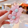 Banda para el cabello con flores de estilo coreano para niños, linda banda de goma para bebé de color caramelo, súper hada, tela dulce, pequeña princesa, accesorios para el cabello con cuerda para el cabello