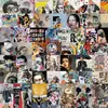 50 Piezas Pegatinas de Graffiti de Portada de Revista de Arte Moderno Decorativas para Guitarra Cuaderno Equipaje DIY Impermeables