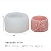 Maceta flor de ciruelo rosa diy planta verde planta en maceta maceta carnosa decorativa molde taza de yeso para vela de aromaterapia molde de silicona