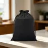 Bolsas de terciopelo personalizadas con cordón para almacenamiento de joyería transfronterizo, bolsas de tela de terciopelo, pequeñas bolsas de regalo con cordón