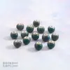 Cuentas sueltas torneadas en torno de cerámica de Jingdezhen para joyería hecha a mano DIY, cuentas redondas para cadenas de teléfono, accesorios de ropa y cuentas espaciadoras