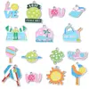 Dibujo Animado Lindo Aleación con Goteo de Aceite Serie Deportiva Pickleball Colgante DIY Pulsera Llavero Accesorio W585