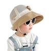 Chapéu de Sol com Óculos de Sol para Bebê Chapéu de Sol de Verão com Aba Larga Chapéu de Pescador de Malha para Bebê Chapéu de Sol para Uso Externo para Meninos e Meninas