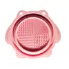 Herramientas de belleza transfronterizas tazón plegable de silicona para lavar esponja huevo de belleza herramientas de limpieza limpiador de brochas de maquillaje al por mayor