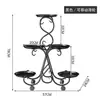 Soporte de Flores de Hierro Forjado Estilo Europeo, Estante de Almacenamiento de Múltiples Niveles, Soporte de Flores de Pie para Balcón, Sala de Estar Interior, Cesta Colgante para Plantas Verdes, Maceta