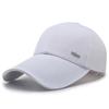 Primavera e Outono Chapéu Pesca Masculina de Meia-Idade e Velha Chapéu Guarda-sol Protetor Solar Lona Boné de Aba Extra Longa Algodão Novo Boné de Beisebol
